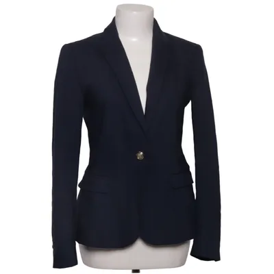 Blazer (Bleu) de Zara Basic Collection Coton, Élasthane, Polyester