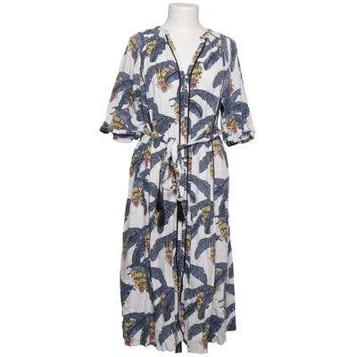 Wrap dress (White, Blue, Yellow) from Desmond & Dempsey x H&M Linen, Viscose