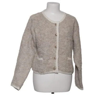 Cardigan (Beige, White) from Kilky Acrylic, Polyamide, Recycled polyester, Wool