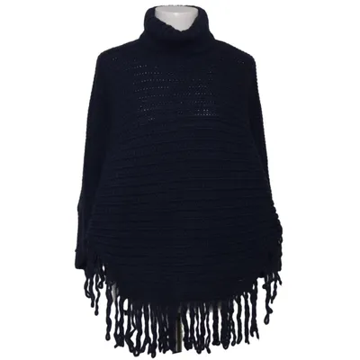 Poncho (Blå) från Jones Akryl, Polyester, Ull