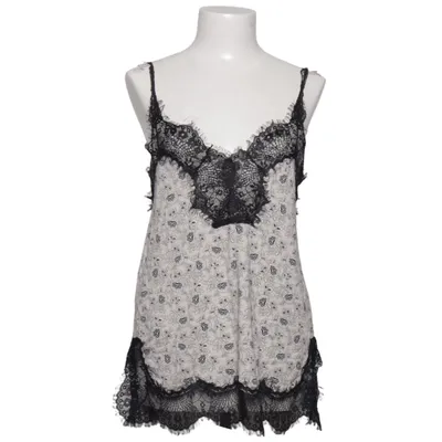 Haut (Beige, Noir, Multicolore) de Mango Élasthane, Polyamide, Viscose