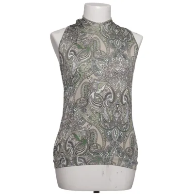 Halter neck top (Green, Beige, Brown) from Senso Elastane, Polyester