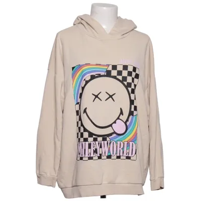 Hoodie (Beige) from Smiley World Cotton, Polyester