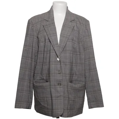 Blazer (Gris, Blanc) de Women's Selection Élasthane, Polyester, Viscose