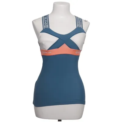 Sports tank top (Blue, White, Orange) from Skins Elastane, Polyamide