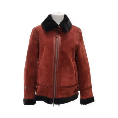 Shearling jacket (Red, Black) from Freaky Nation Leather, Polyester