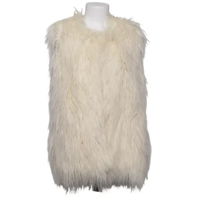 Outer vest (Beige) from Foglie Rosse Acrylic, Polyester