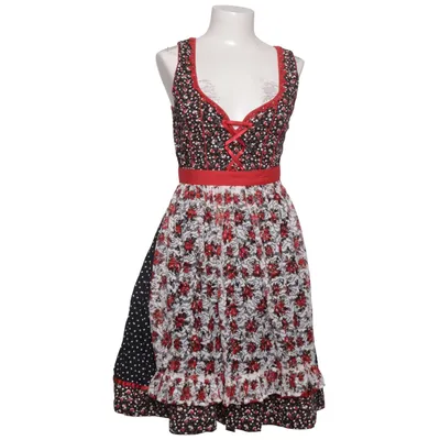 Dirndl (Schwarz, Rot, Weiß, Mehrfarbig) von Gina Baumwolle