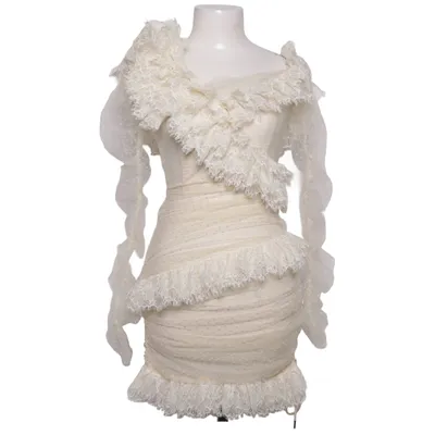 Dress (Beige) from House of CB Cotton, Polyamide
