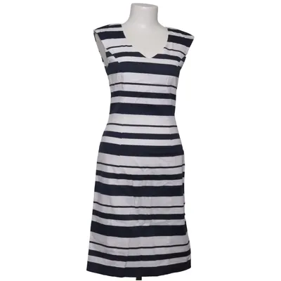 Jurk (Blauw, Wit) van S. Milton Katoen, Elastaan