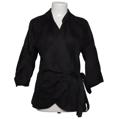 Wrap blouse (Black) from The Shirt Company Cotton
