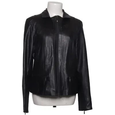 Läderjacka (Svart) från Broch Leather Skinn, Polyester