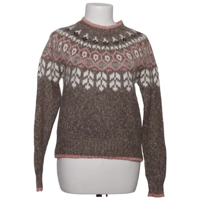 Sweater (Brown, Pink, White) from Clockhouse Acrylic, Cotton, Polyester, Wool