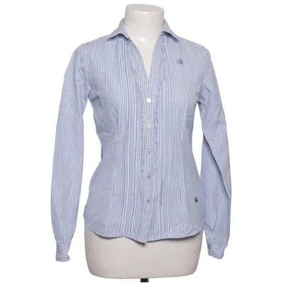 Shirt (Blue, White) from Arqueonautas Cotton, Linen