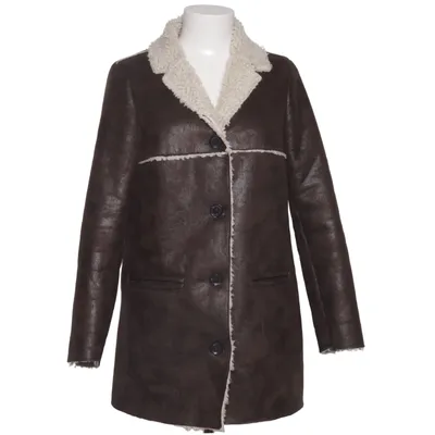 Shearling jas (Bruin, Wit) van Mango