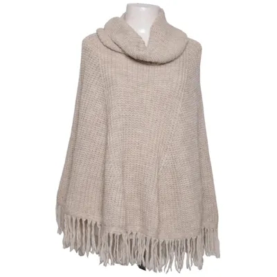 Poncho (Beige) de Xuna Acrylique, Mohair, Laine