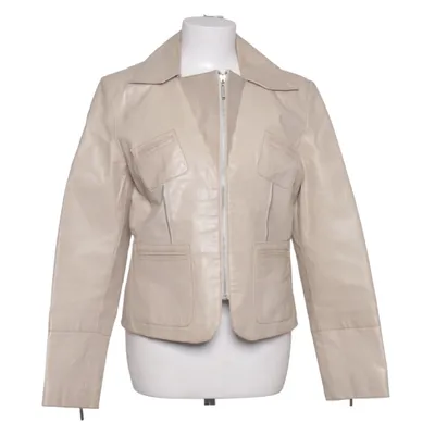 Læderjakke (Beige) Læder, Polyester