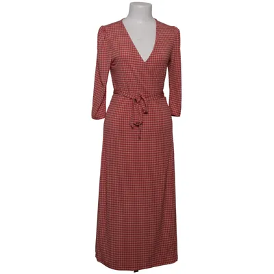 Wrap dress (Red, White) from Bella x About You Elastane, Polyester