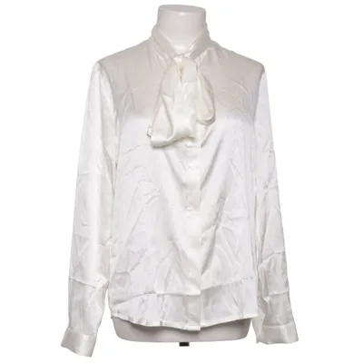 Knytblus (Vit) från Silksilky Elastan, Silke