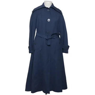 Coat (Blue) from Trevira Polyester, Viscose, Wool
