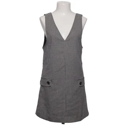 Jurk (Zwart, Wit) van Mango Elastaan, Polyester, Viscose