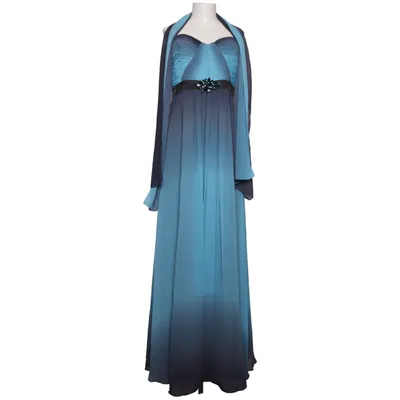 Evening gown (Blue, Multicolored) from Kleemeier Polyester