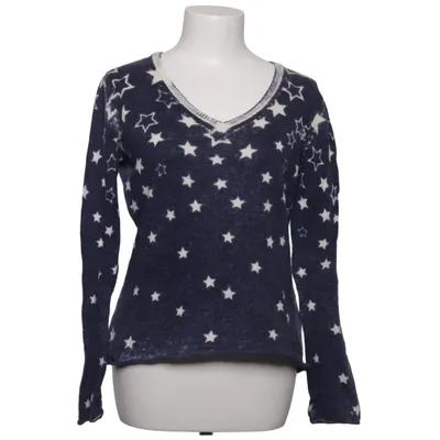 Sweater (Blue, White) from Hilfiger Denim Angora, Cotton, Polyamide