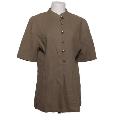 Chemise à manches courtes (Beige) de Marks & Spencer Coton, Lin