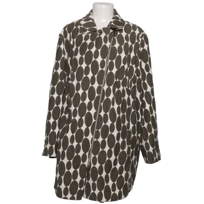 Jacket (Green, White) from Selection by Ulla Popken Cotton, Elastane, Polyester