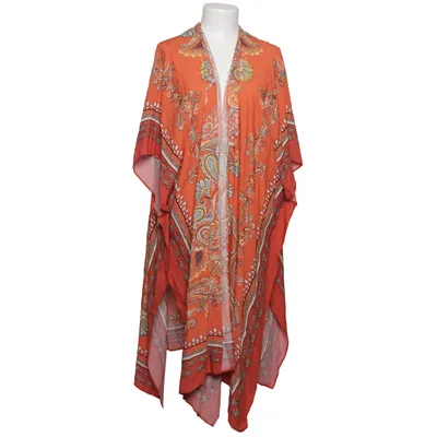 Tunic (Orange, Multicolored) from Live Unlimited Viscose