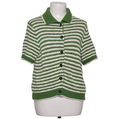 Strickjacke (Grün, Weiß) von Closed Bio-Baumwolle