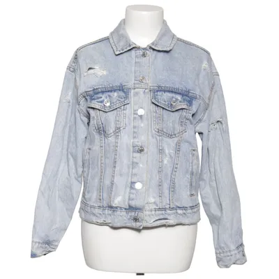 Denim jacket (Blue) from Stradivarius Cotton