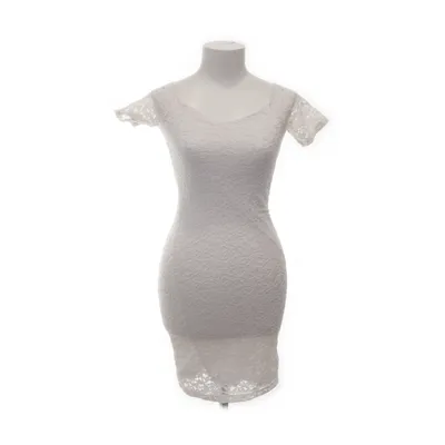 Robe de cocktail (Blanc) de Jennyfer Élasthane, Polyamide, Polyester