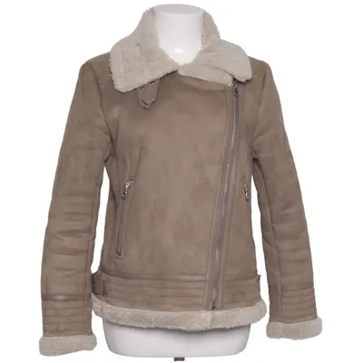 Shearling Jacke (Beige) von Zara Outerwear