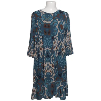 Dress (Blue, Beige, Brown) from Lamiar Elastane, Polyester, Viscose