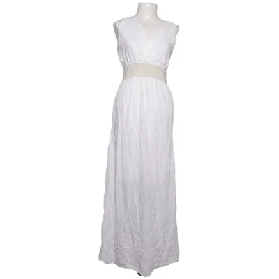 Maxi dress (White, Beige) from Florencia Elastane, Viscose