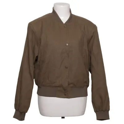 Bomber jacket (Brown) from H&M Premium Quality Linen, Polyester, Viscose