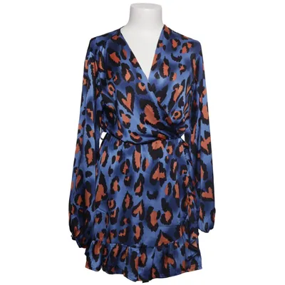 Omlottklänning (Blå, Flerfärgad) från Guts & Gusto Elastan, Polyester