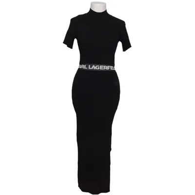 Maxi dress (Black) from Karl Lagerfeld Polyester, Viscose