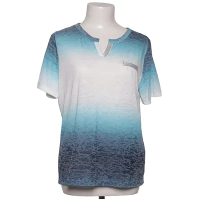 T-shirt (Blå, Vit) från Ambria Ekologisk bomull, Polyester