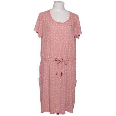 Jurk (Roze, Wit) van Gina Katoen, Polyester