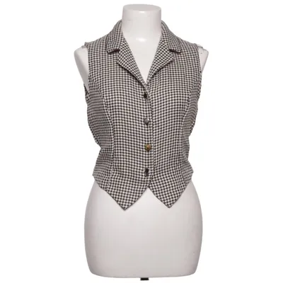 Suit vest (Brown, White) from City Triangles Acetate, Viscose
