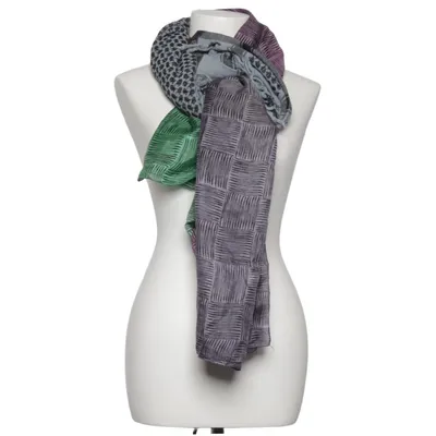 Echarpe à costume (Violet, Vert, Gris) de Plomo o Plata Soie