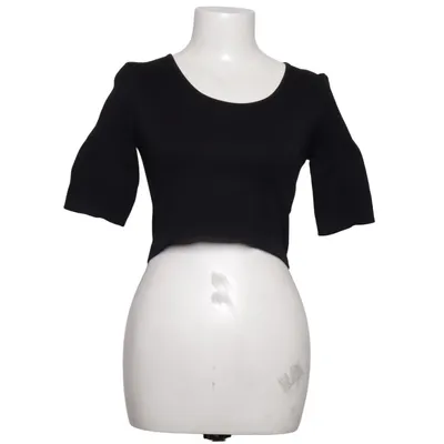 Crop top (Black) from ONLY Blue Denim Elastane, Polyamide