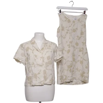 Dress (Beige, White) from Cassis Linen