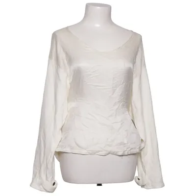 Bluse (Hvid) fra 10 Days Elastan, Økologisk bomuld, Silke