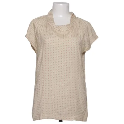 Top (Beige, Pink) from Caliban Elastane, Silk