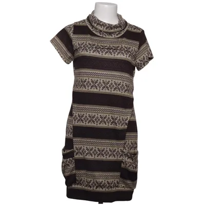 Turtleneck dress (Brown, Beige) from The Style London Elastane, Polyester