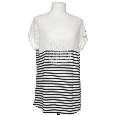 T-shirt (Noir, Blanc) de Navigazione Polyester, Viscose