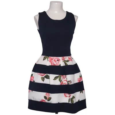Jurk (Blauw, Wit, Meerkleurig) van Style Boom Elastaan, Polyester